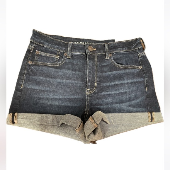 American Eagle Outfitters Pants - American Eagle Women’s Hi Rise Shortie Stretch Jean Shorts, size 10